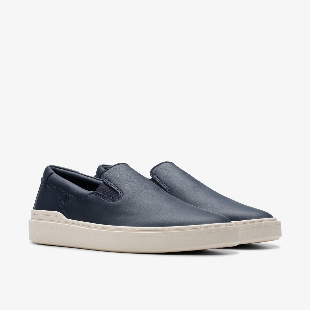 Clarks Craft Swift Go Navy Leather Erkek Spor Ayakkabı Lacivert | 93150EZOQ