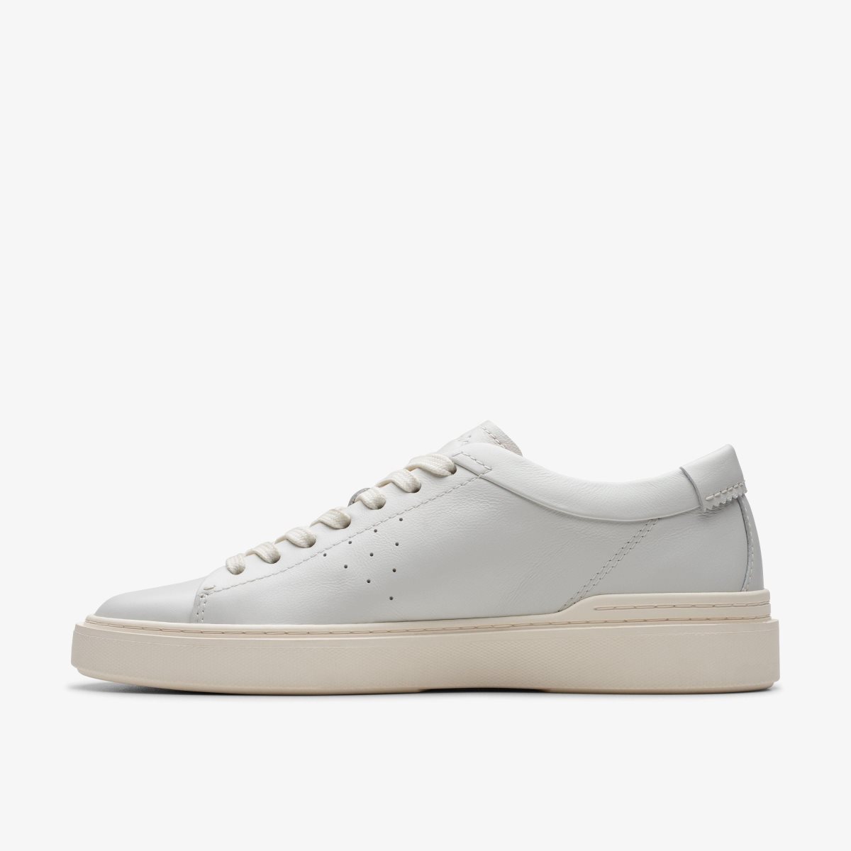 Clarks Craft Swift White Leather Erkek Spor Ayakkabı Beyaz | 59728ZLGK