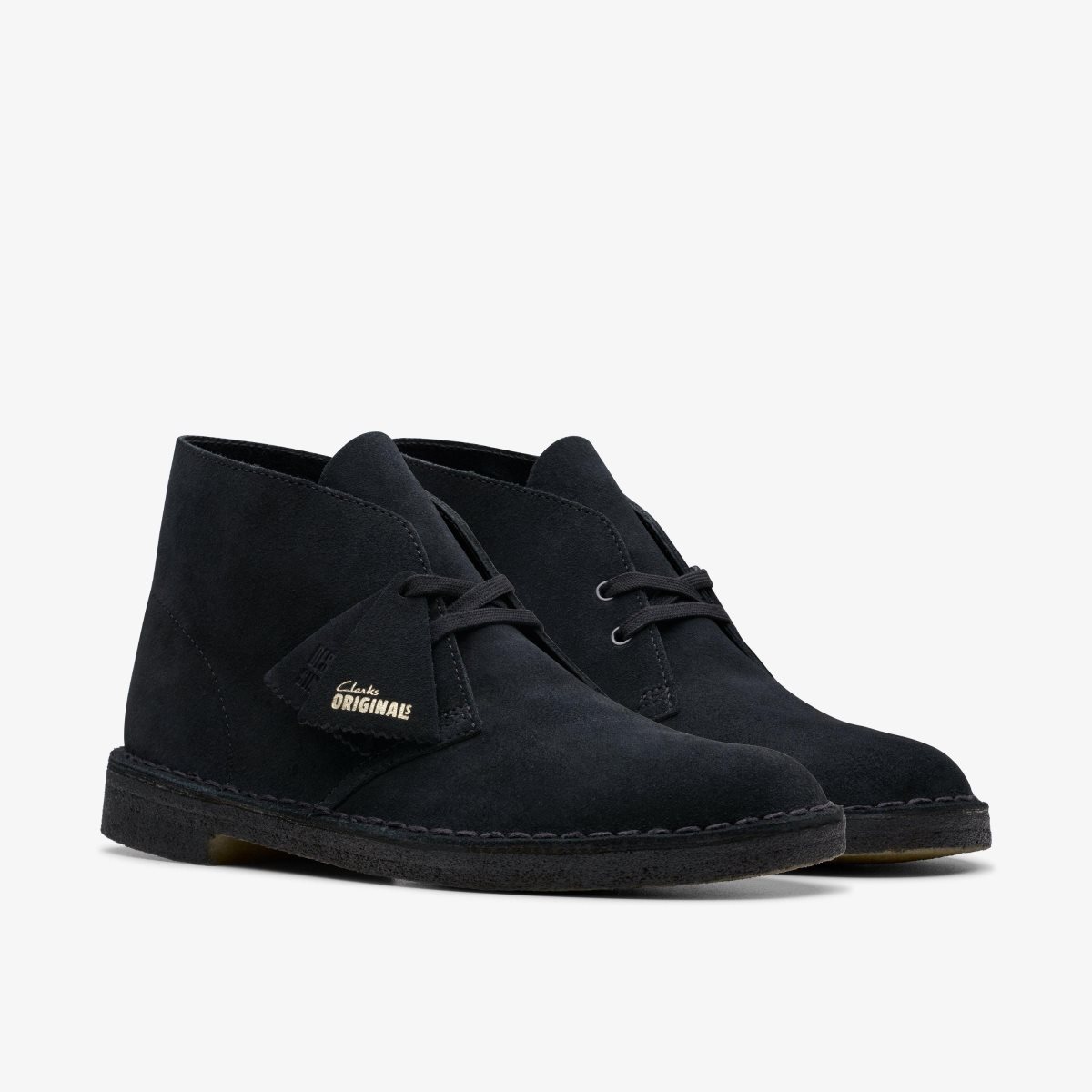 Clarks Desert Boot Black Suede Erkek Elbise Ayakkabısı Siyah | 05826VTUN