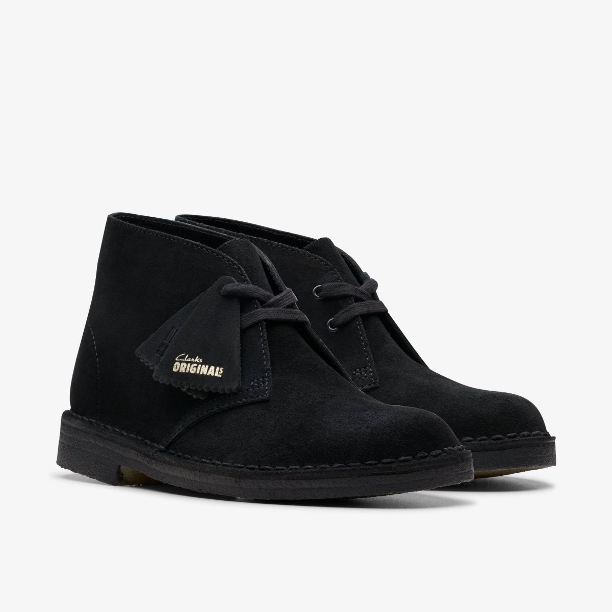 Clarks Desert Boot Black Suede Kadın Bot Siyah | 19763UQCD