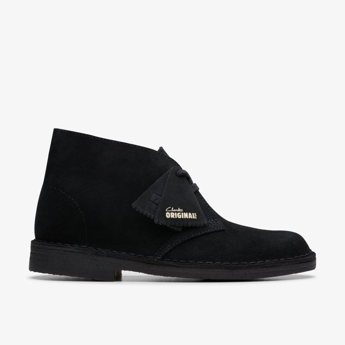 Clarks Desert Boot Black Suede Kadın Bot Siyah | 19763UQCD