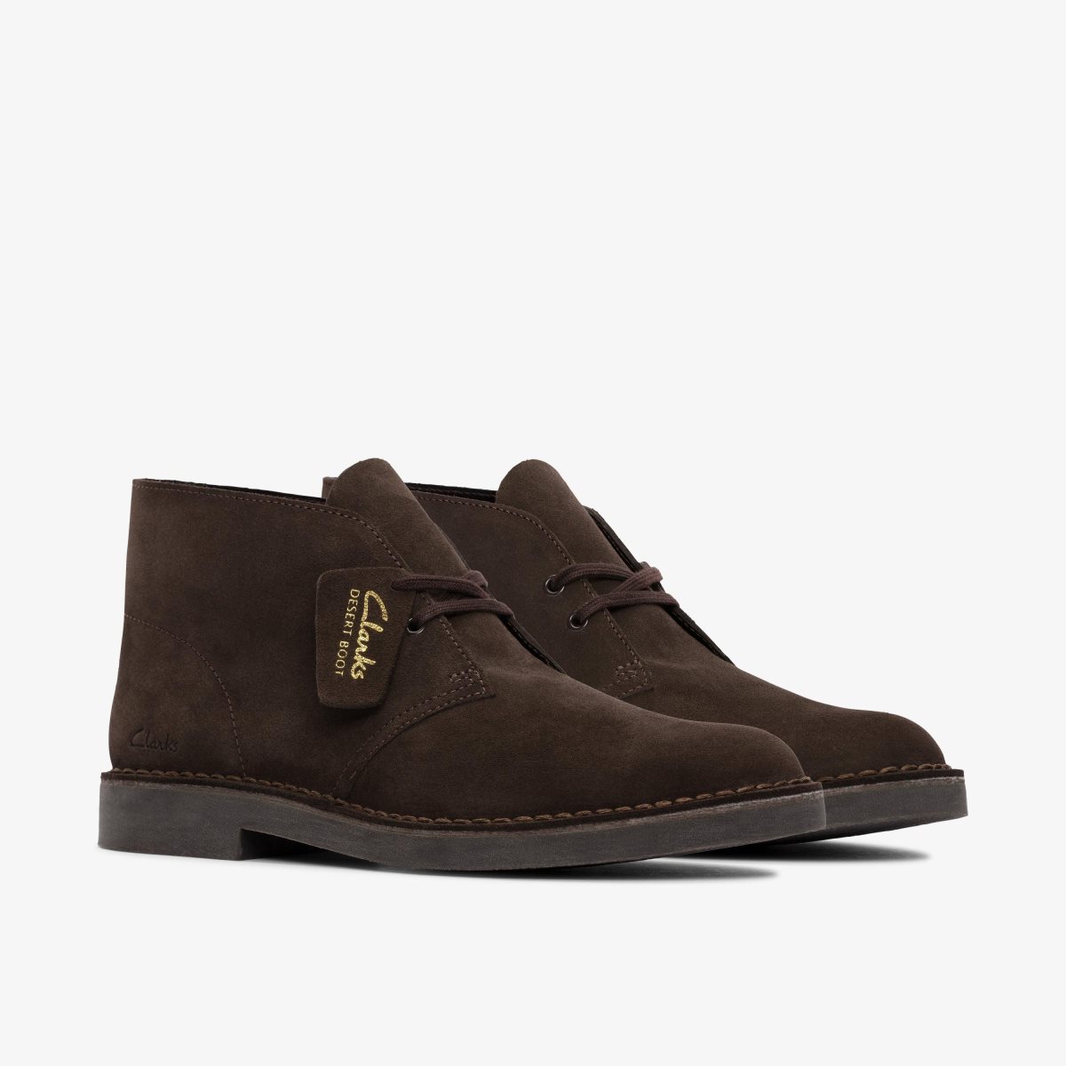 Clarks Desert Boot Evo Dark Brown Suede Erkek Elbise Ayakkabısı Koyu Kahverengi | 80765RTJS