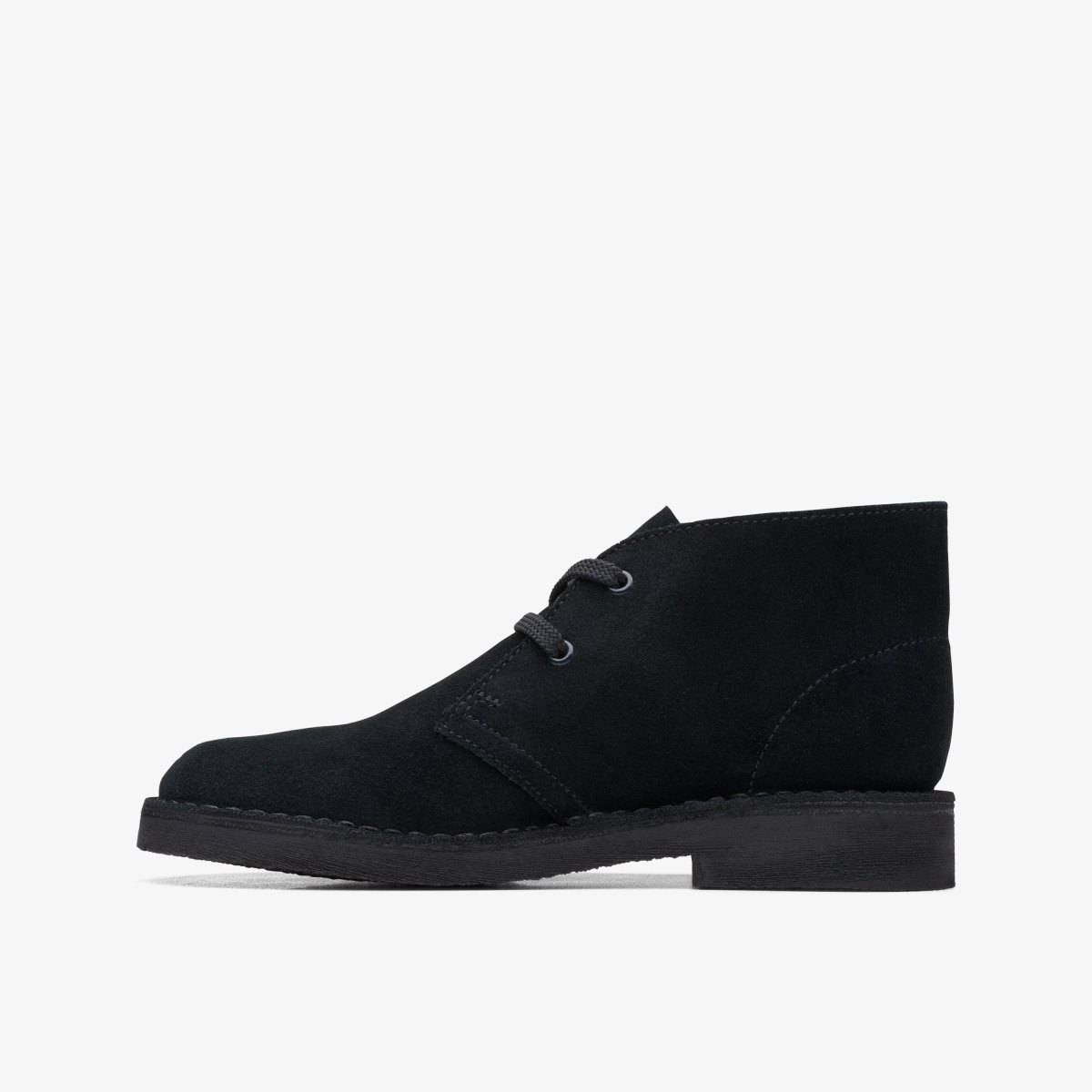 Clarks Desert Boot Older Black Suede Çocuk Orijinal Ayakkabı Siyah | 70463RTBH