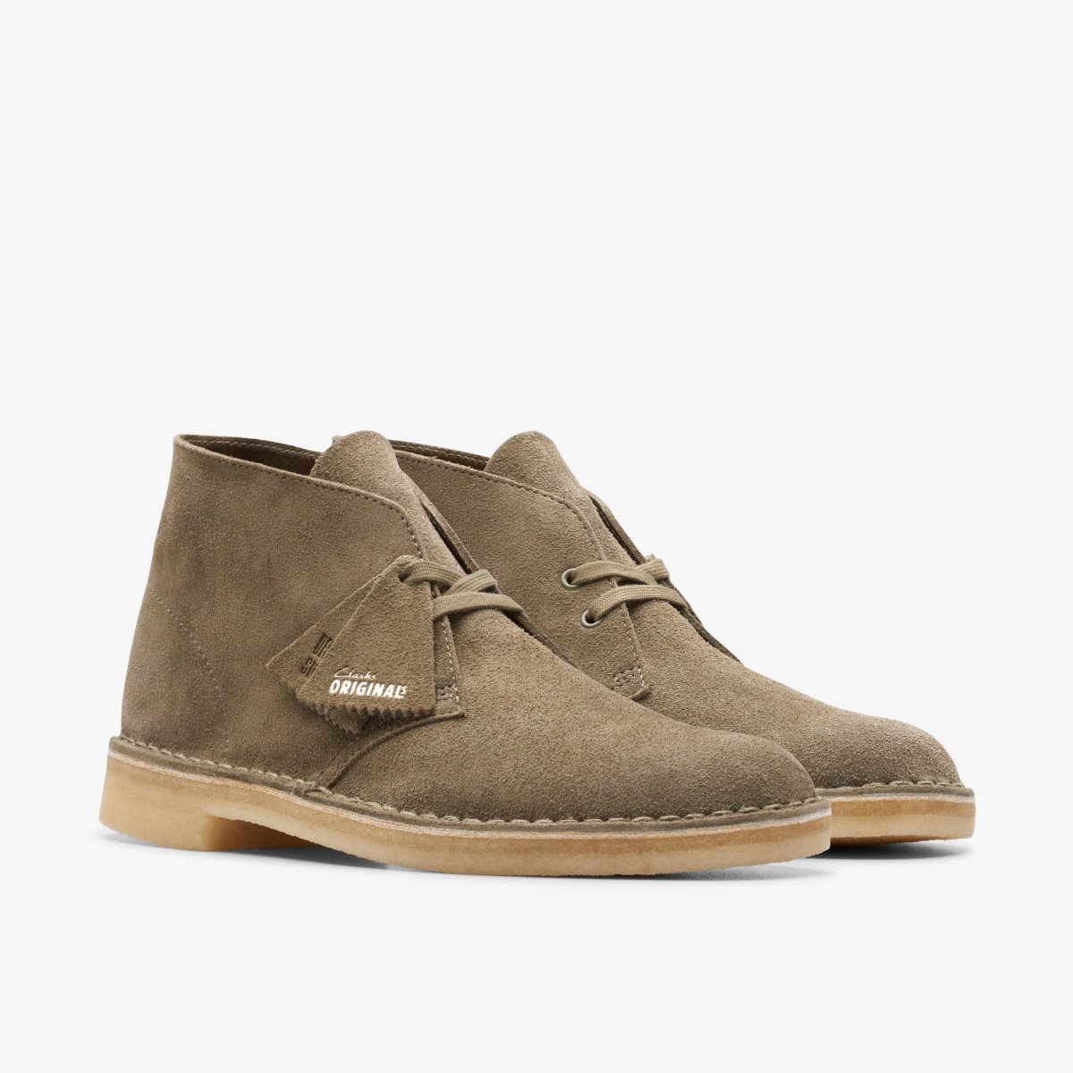 Clarks Desert Boot Pale Khaki Suede Erkek Çöl Botu Haki | 87123HWPR