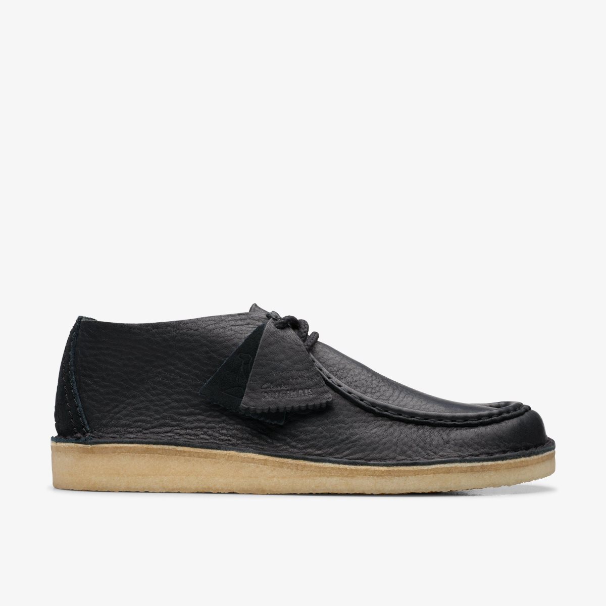 Clarks Desert Nomad Black Leather Erkek Çöl Botu Siyah | 02845HDSZ