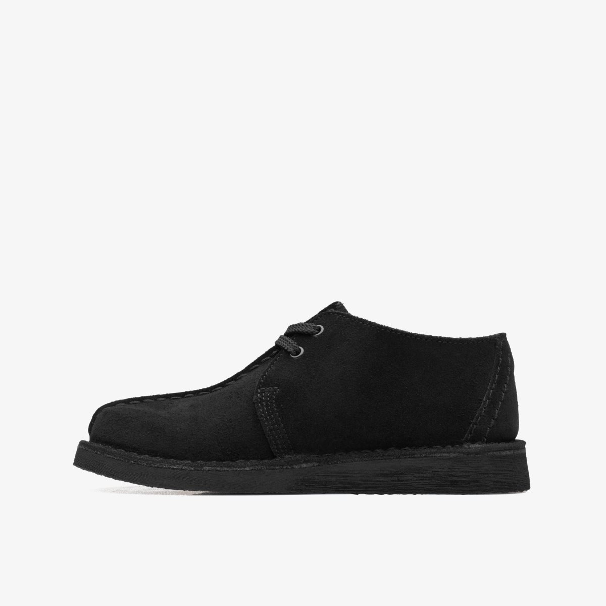 Clarks Desert Trek Older Black Suede Çocuk Orijinal Ayakkabı Siyah | 79845DMCQ