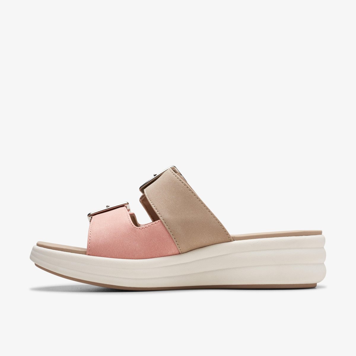 Clarks Drift Buckle Peach Combination Kadın Dolgu Topuklu Mercan | 46870IUHM