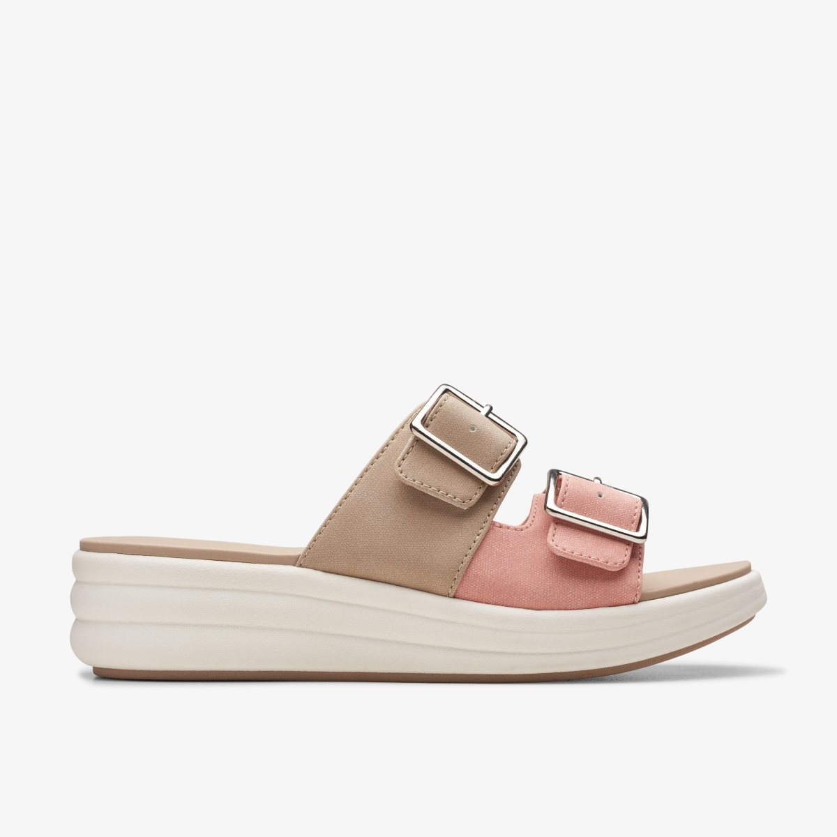 Clarks Drift Buckle Peach Combination Kadın Dolgu Topuklu Mercan | 46870IUHM