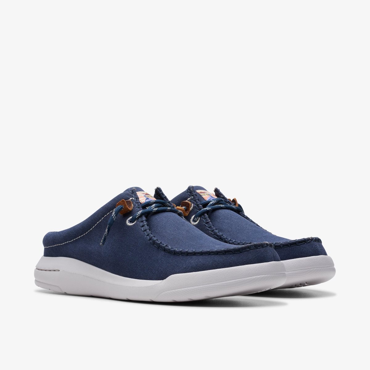 Clarks Driftlite Surf Navy Canvas Erkek Slip On & Loafer Lacivert | 45812FTOG