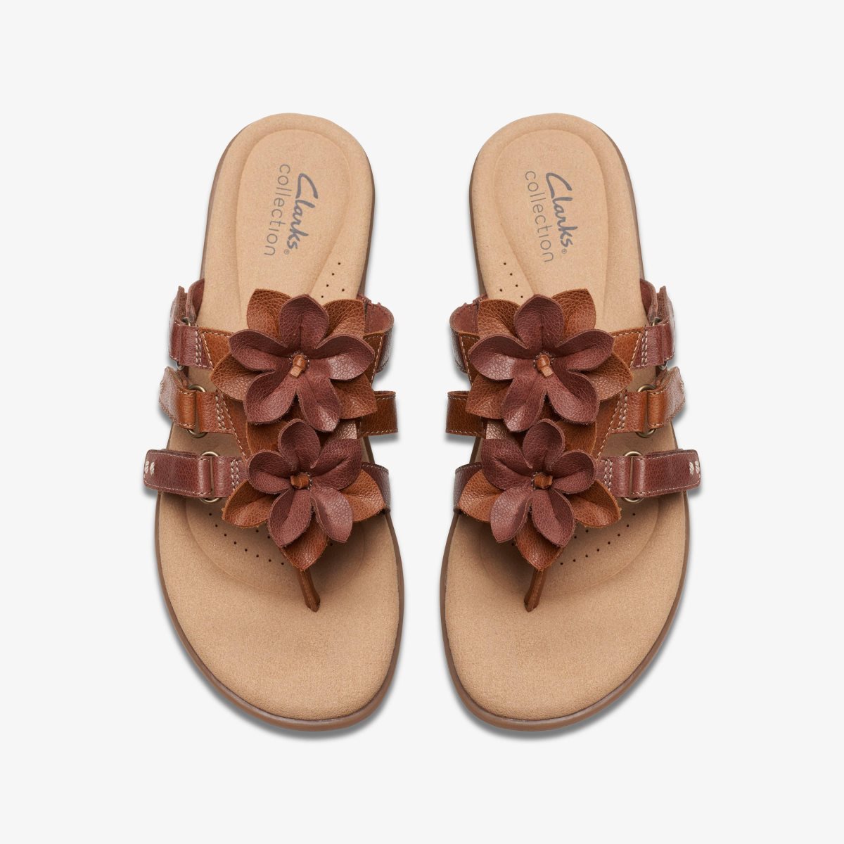 Clarks Elizabelle Mae Tan Combination Kadın Sandalet Kahverengi | 24179PTSC