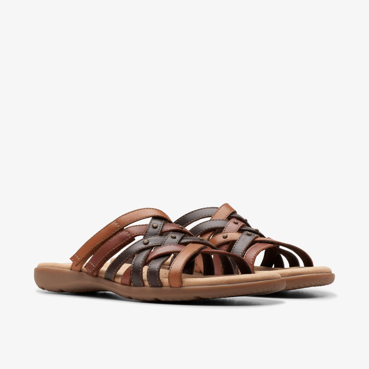 Clarks Elizabelle Rio Brown Multicolour Kadın Sandalet Kahverengi | 74503PNOE