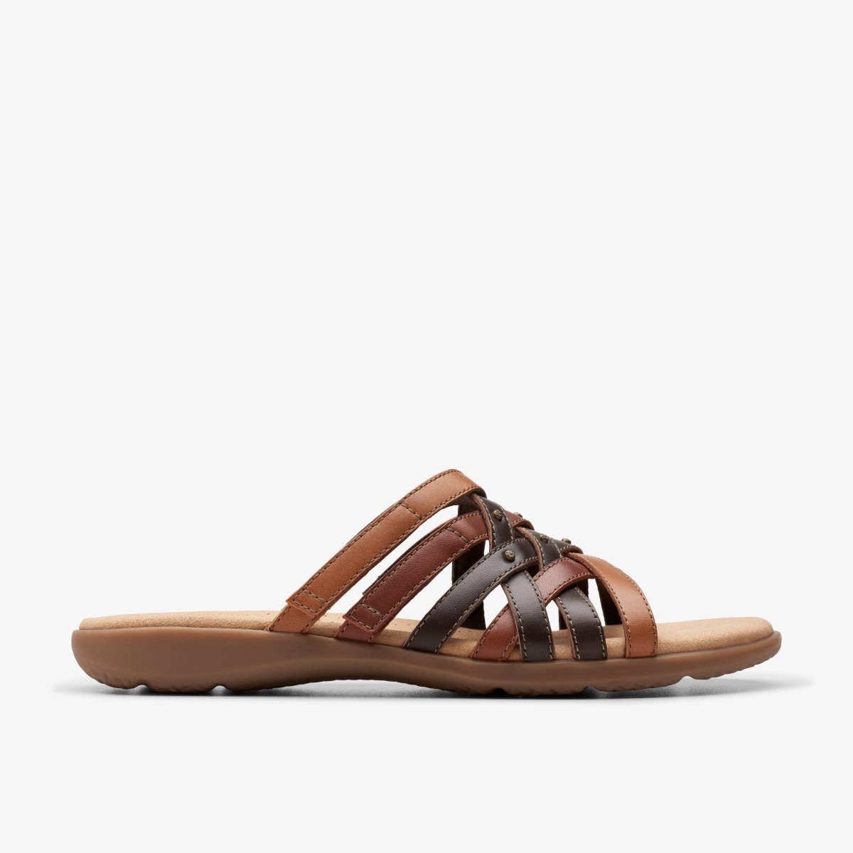 Clarks Elizabelle Rio Brown Multicolour Kadın Sandalet Kahverengi | 74503PNOE