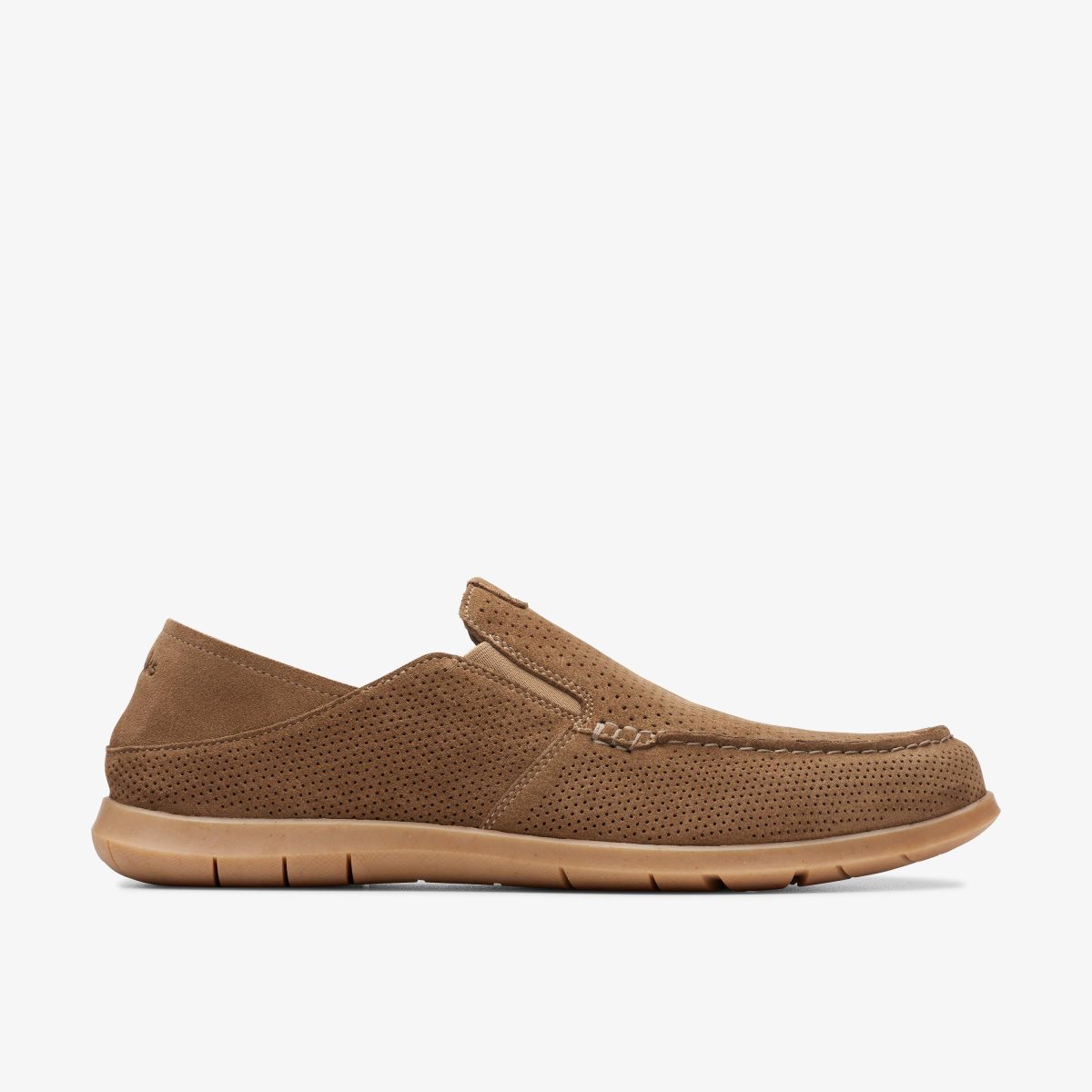 Clarks Flexway Easy Light Tan Suede Erkek Slip On & Loafer Açık Kahverengi | 01793AQVB