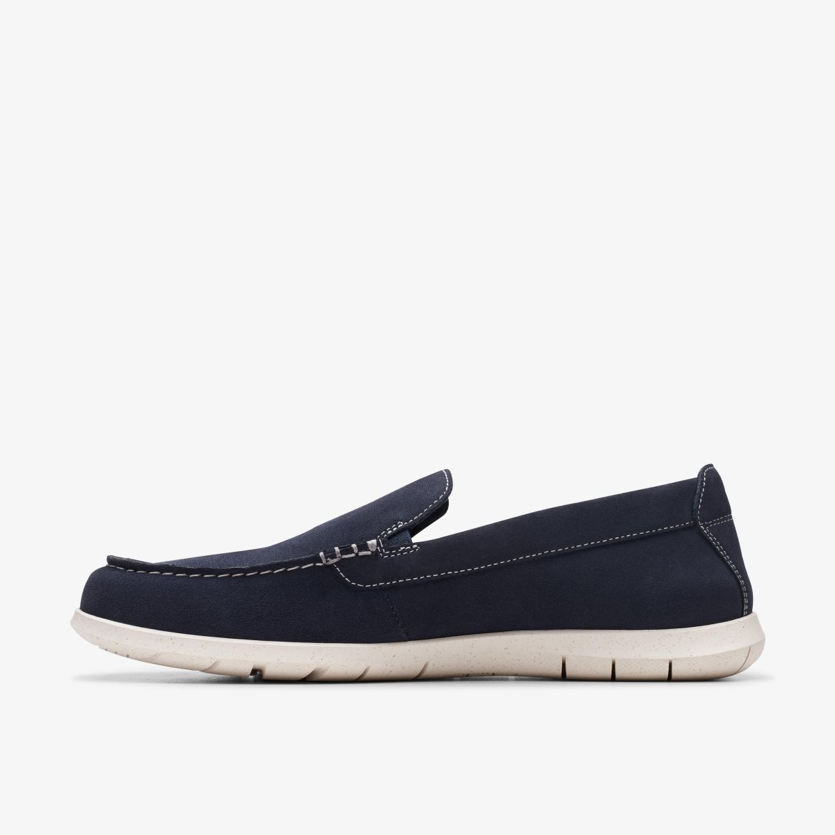 Clarks Flexway Step Navy Suede Erkek Slip On & Loafer Lacivert | 56498DLXT