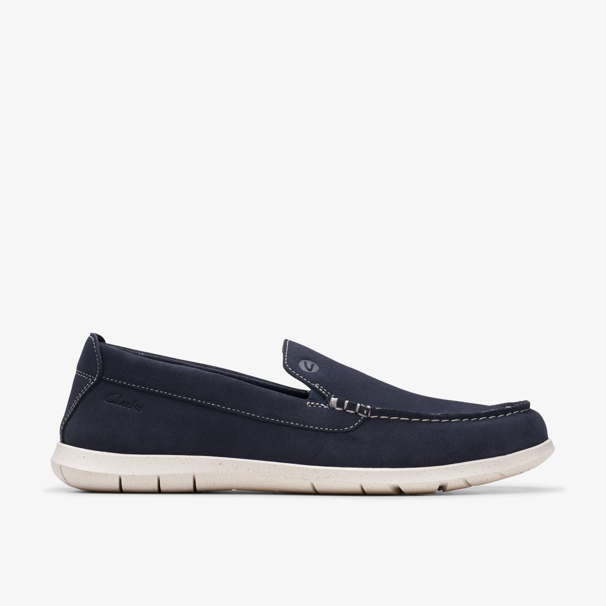 Clarks Flexway Step Navy Suede Erkek Slip On & Loafer Lacivert | 56498DLXT