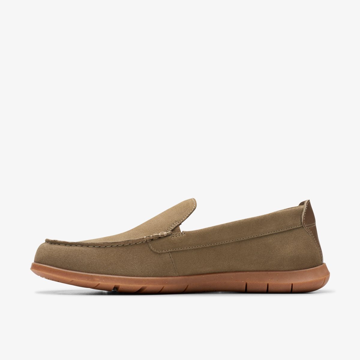 Clarks Flexway Step Olive Suede Erkek Slip On & Loafer Zeytin Yeşili | 37160IPZO