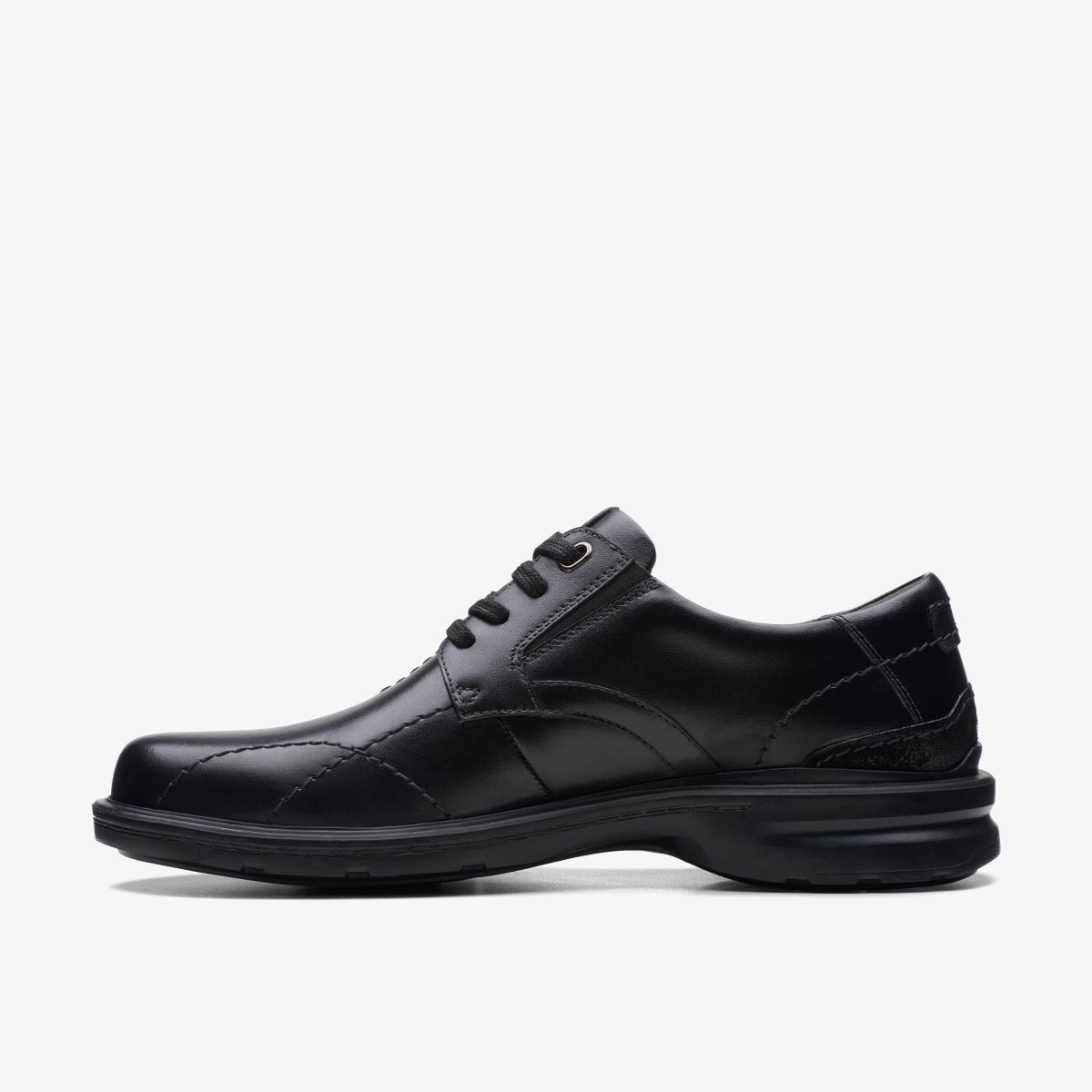 Clarks Gessler Lace Black Leather Erkek Elbise Ayakkabısı Siyah | 80341KFLY