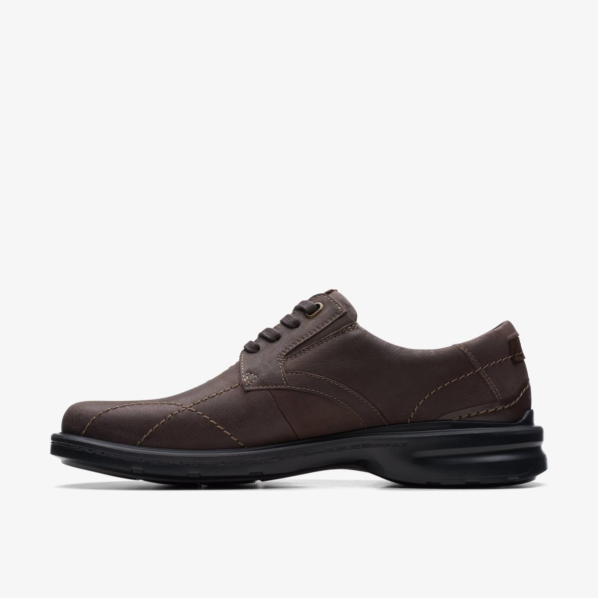 Clarks Gessler Lace Dark Brown Leather Erkek Elbise Ayakkabısı Koyu Kahverengi | 85163NJHK