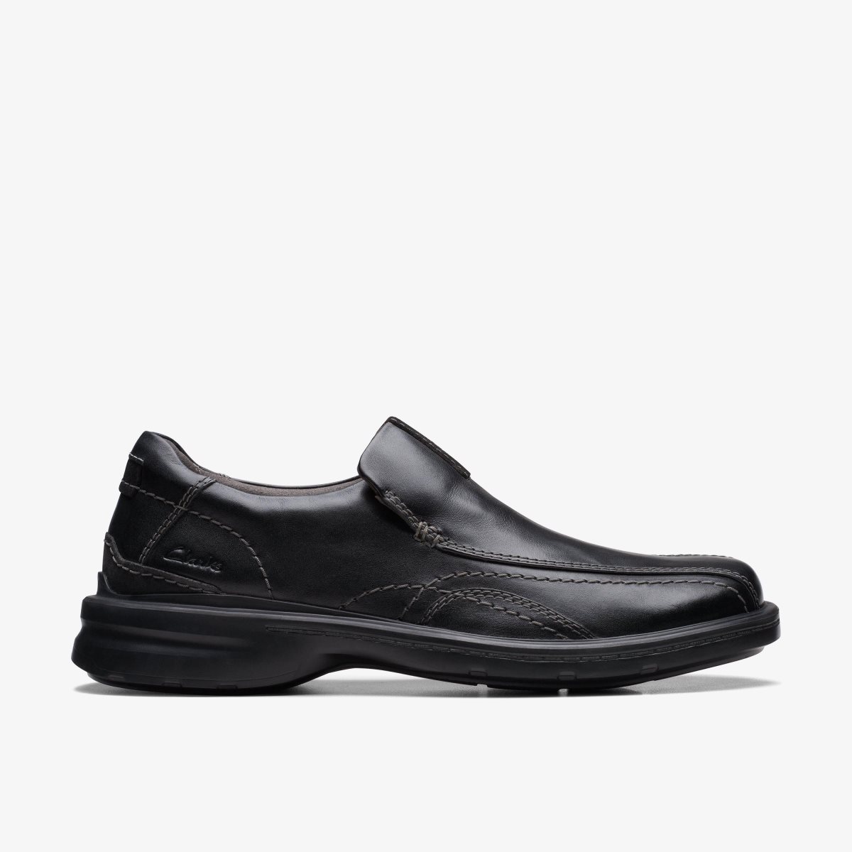 Clarks Gessler Step Black Leather Erkek Elbise Ayakkabısı Siyah | 84607ULTK