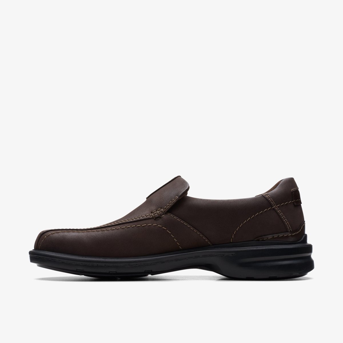 Clarks Gessler Step Dark Brown Leather Erkek Elbise Ayakkabısı Koyu Kahverengi | 30519SVDG