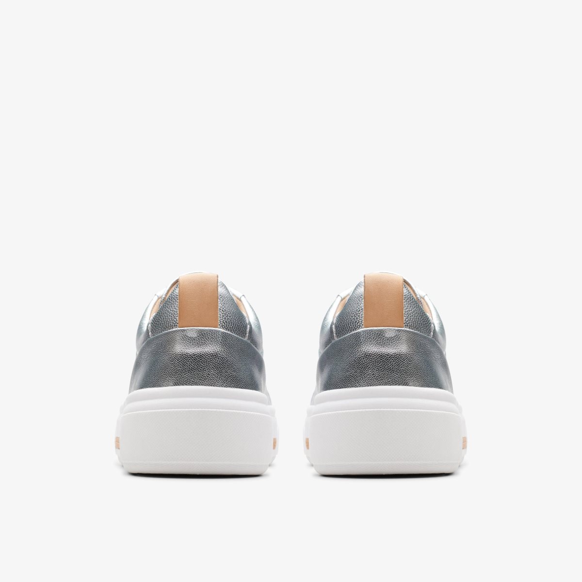 Clarks Hollyhock Walk Silver Leather Kadın Platform Ayakkabı Gümüş | 12945ASWM