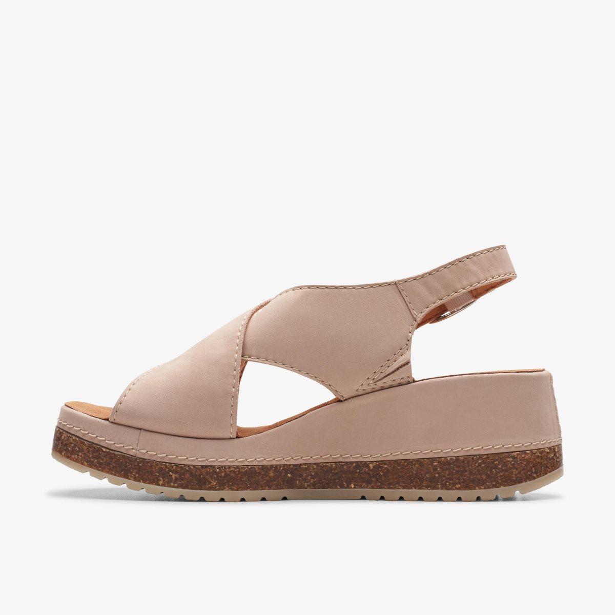 Clarks Kassanda Step Sand Nubuck Kadın Sandalet Kahverengi | 27053PJUK