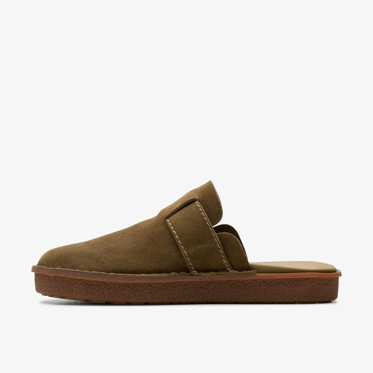 Clarks Litton Mule Oakwood Suede Erkek Sandalet Oakwood | 95704HABQ