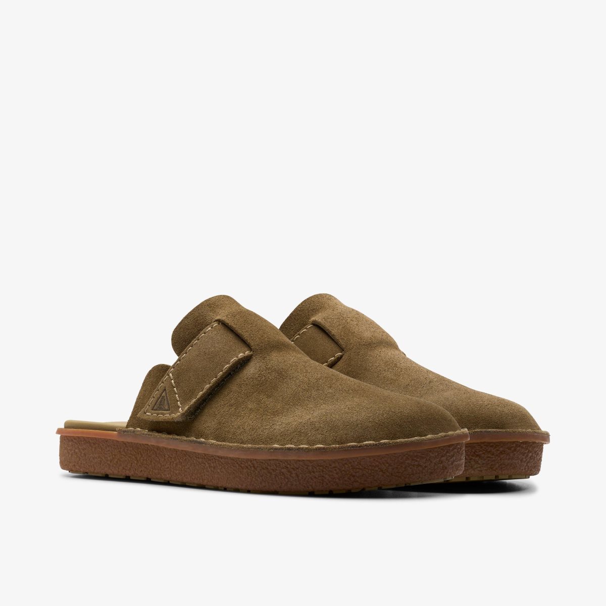 Clarks Litton Mule Oakwood Suede Erkek Sandalet Oakwood | 95704HABQ