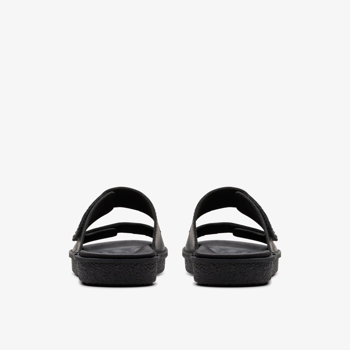 Clarks Litton Strap Black Leather Erkek Sandalet Siyah | 29846QOLM