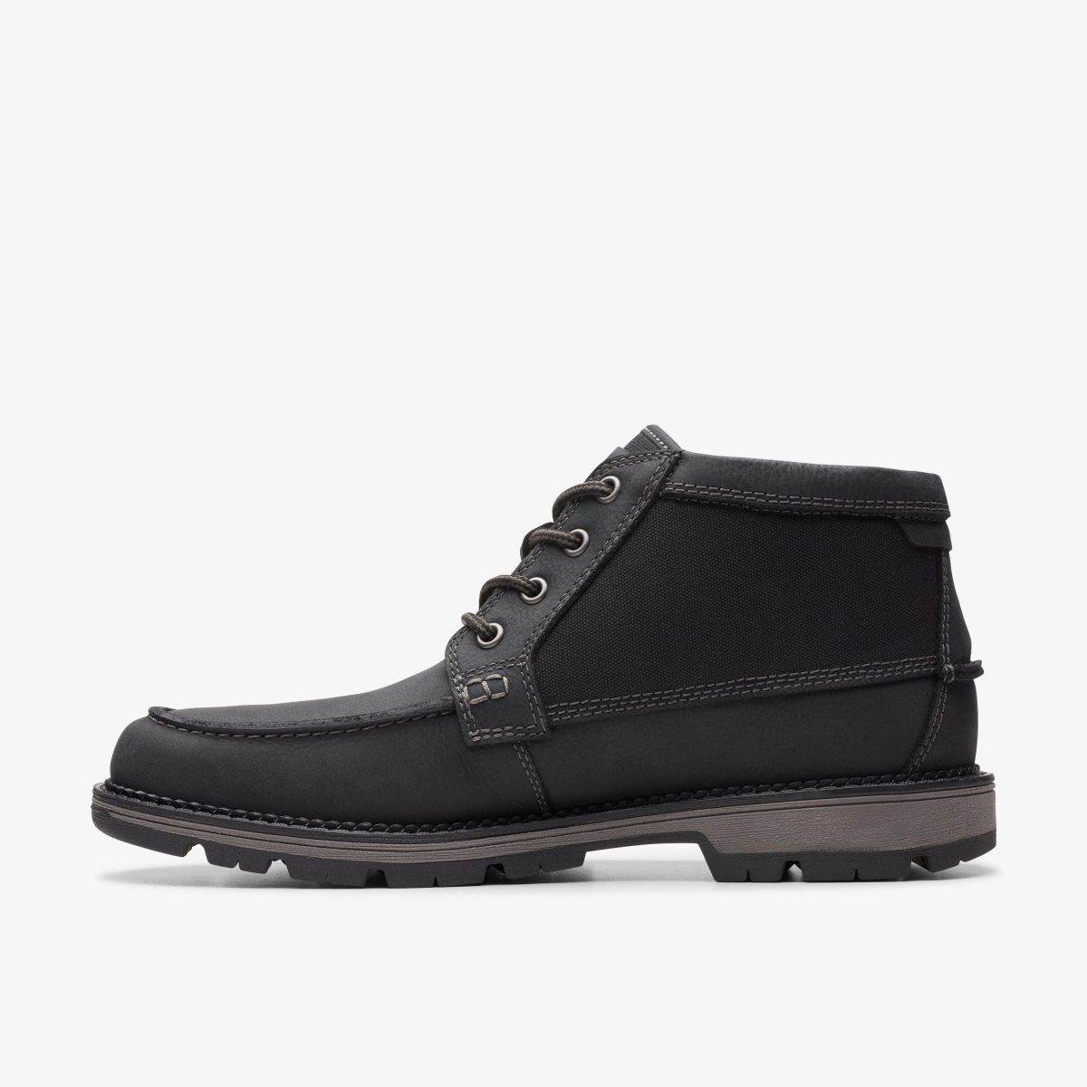 Clarks Maplewalk Moc Black Combination Erkek Bot Siyah | 12539OGRX