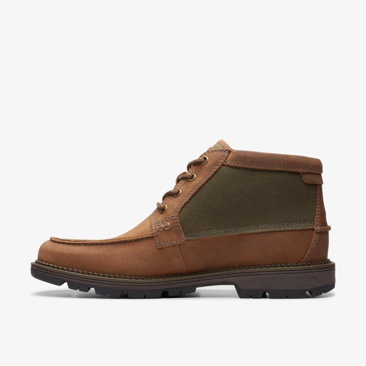 Clarks Maplewalk Moc Brown Combination Erkek Bot Kahverengi | 17985PVNR