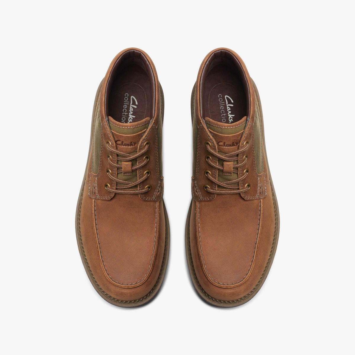 Clarks Maplewalk Moc Brown Combination Erkek Bot Kahverengi | 17985PVNR