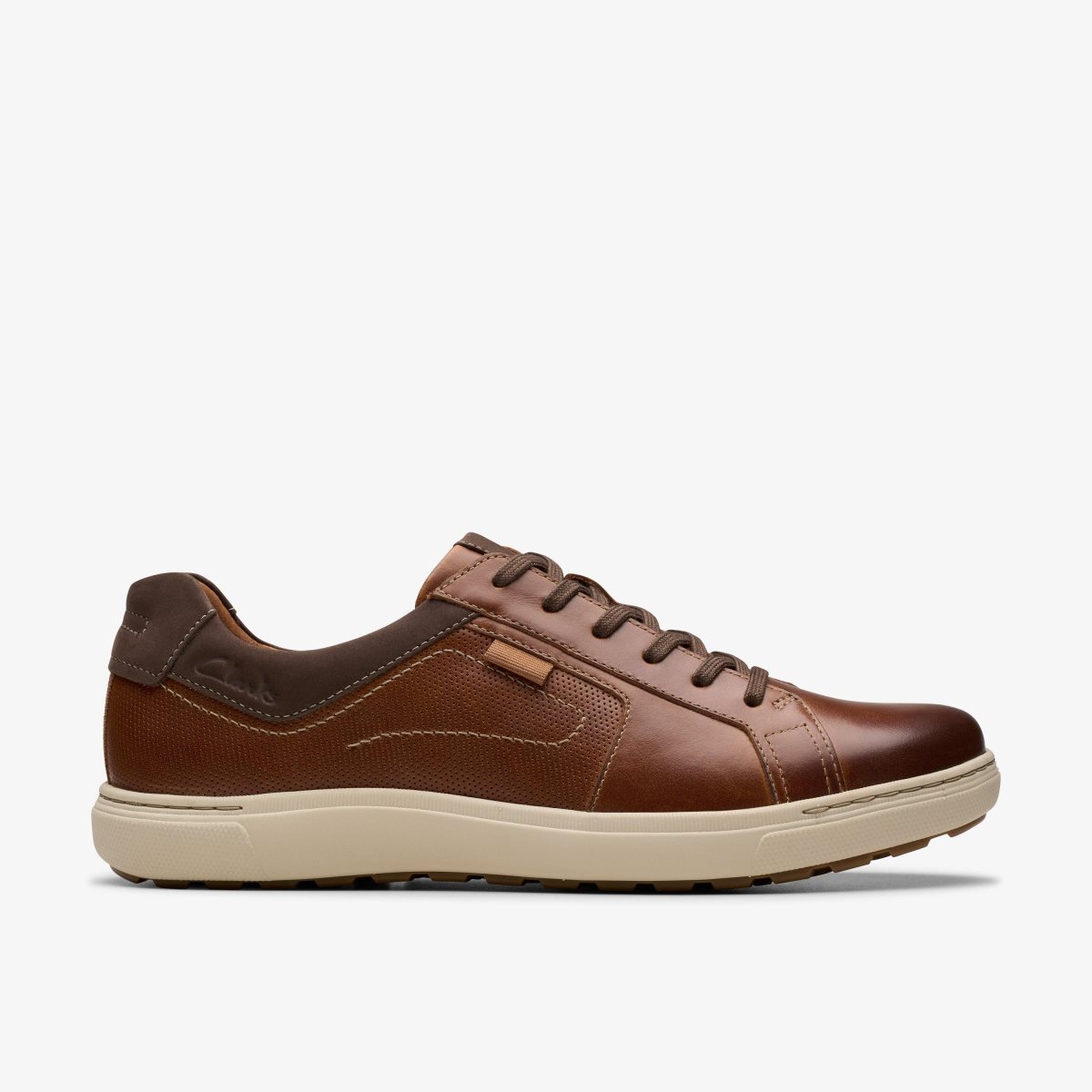 Clarks Mapstone Lace Tan Leather Erkek Spor Ayakkabı Kahverengi | 94326RIFD