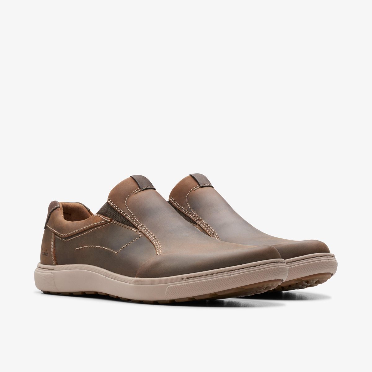 Clarks Mapstone Step Beeswax Leather Erkek Spor Ayakkabı Beeswax | 25106ZRAD