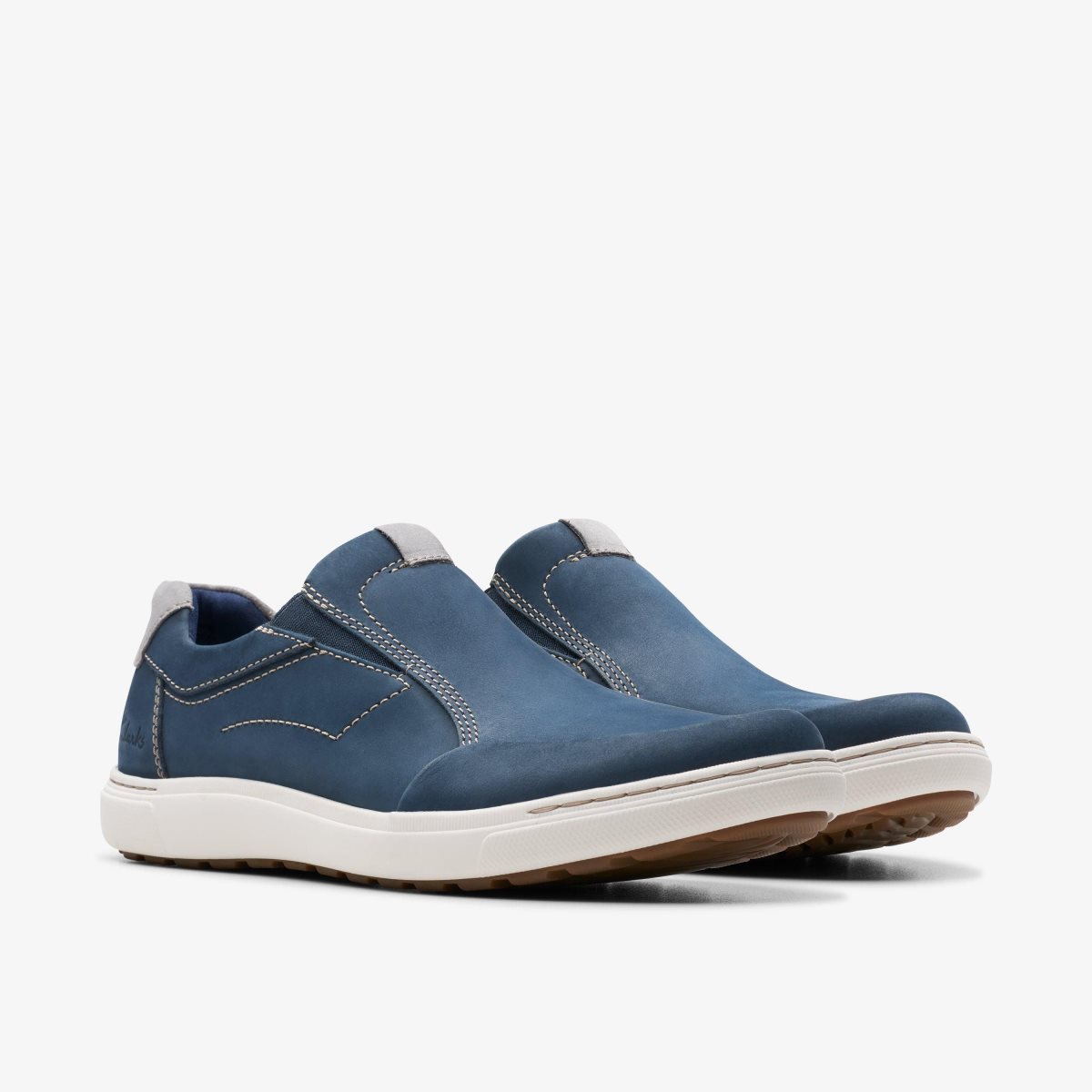 Clarks Mapstone Step Navy Nubuck Erkek Spor Ayakkabı Lacivert | 38912MOKQ