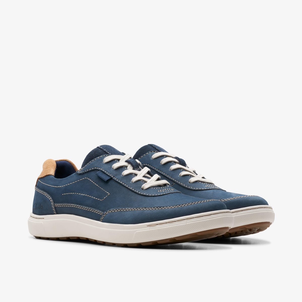 Clarks Mapstone Trail Navy Nubuck Erkek Spor Ayakkabı Lacivert | 81095FOAT