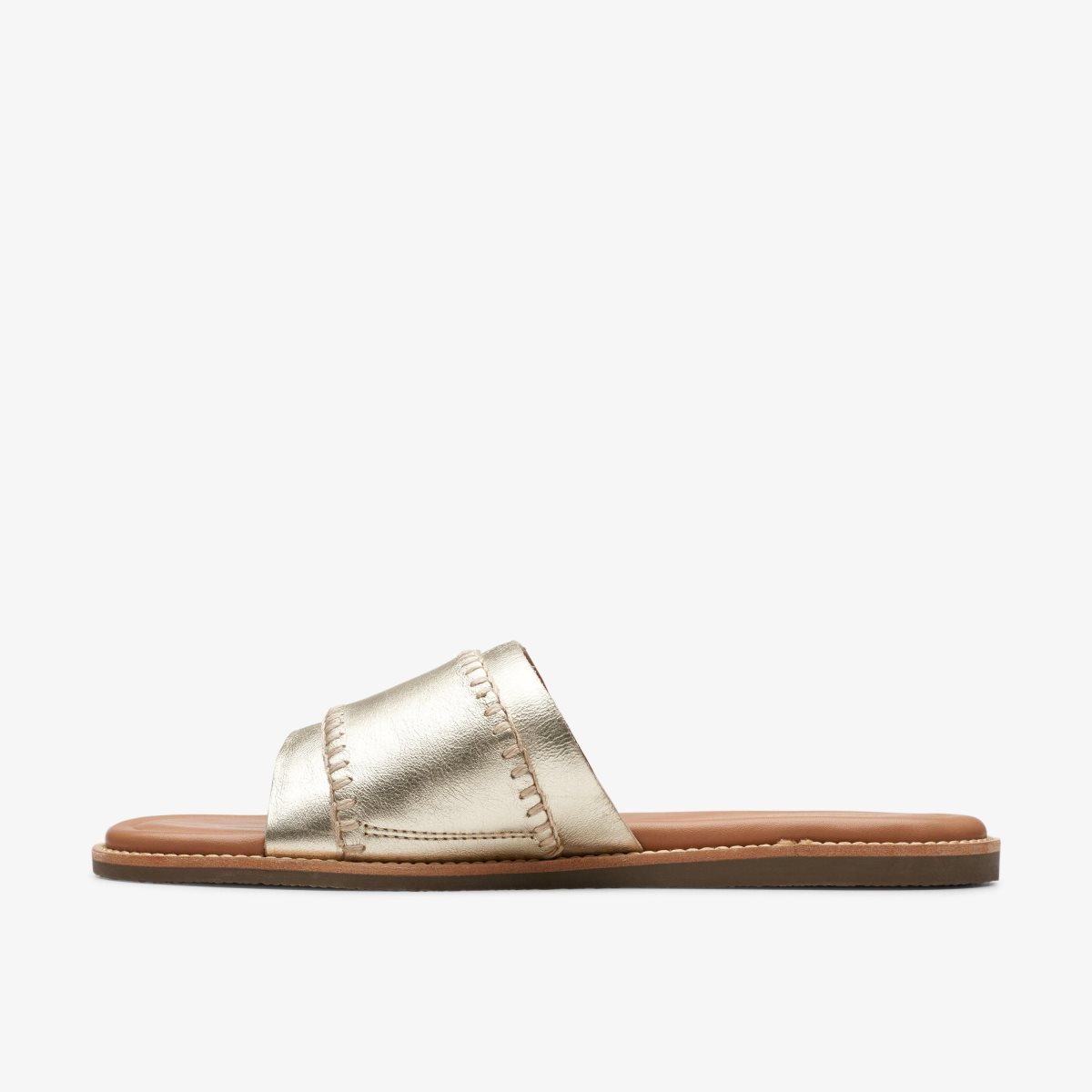 Clarks Maritime Mule Champagne Leather Kadın Sandalet Champagne | 36125HKIJ