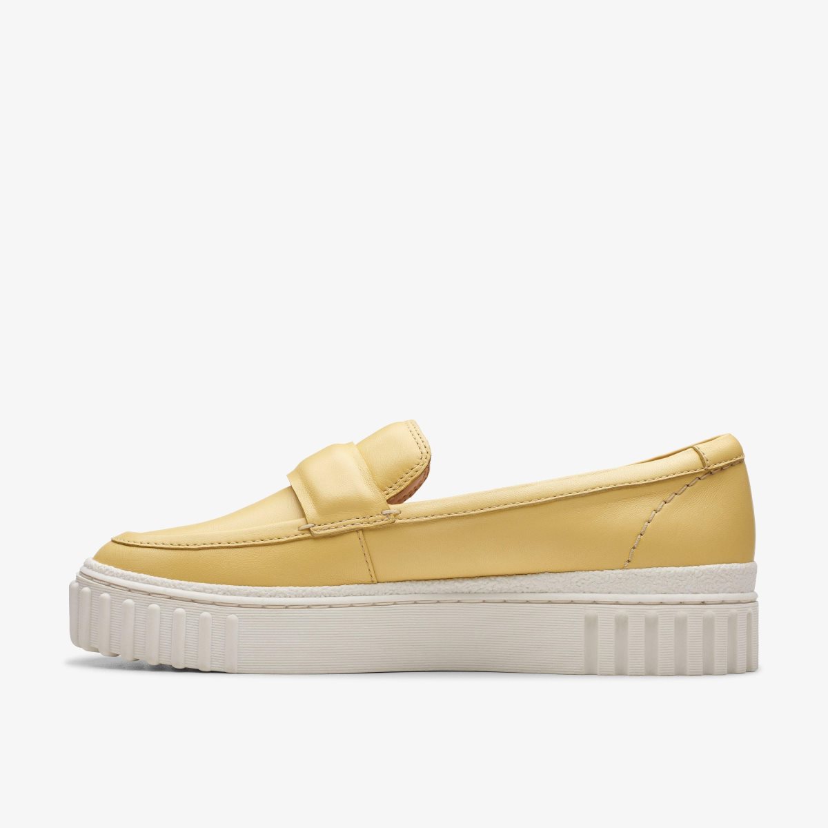 Clarks Mayhill Cove Yellow Leather Kadın Platform Ayakkabı Sarı | 39502SQHW