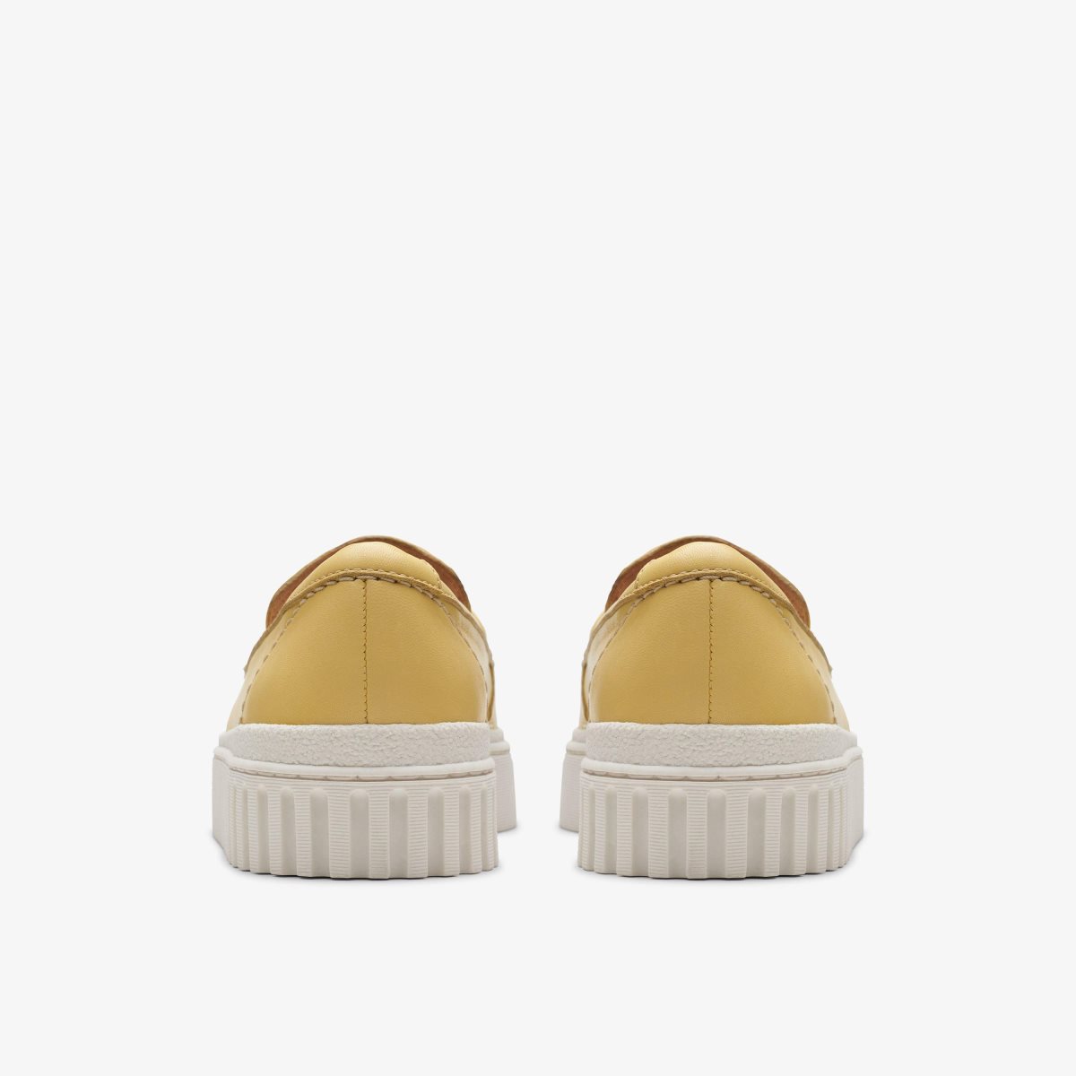 Clarks Mayhill Cove Yellow Leather Kadın Platform Ayakkabı Sarı | 39502SQHW