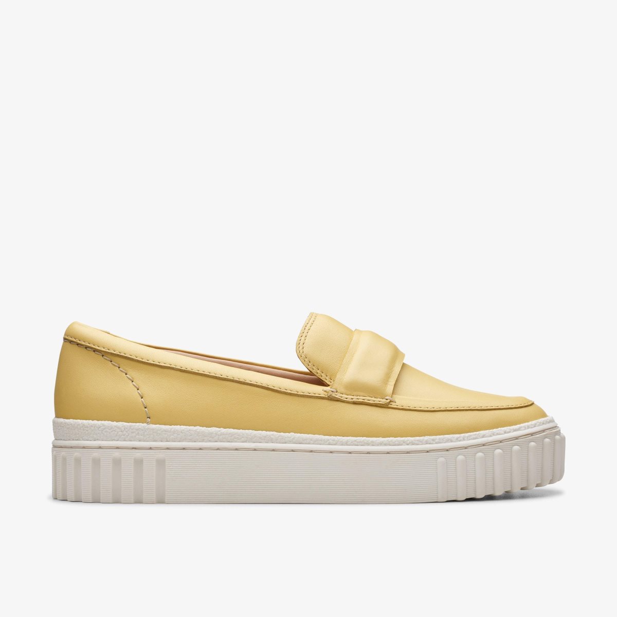 Clarks Mayhill Cove Yellow Leather Kadın Platform Ayakkabı Sarı | 39502SQHW