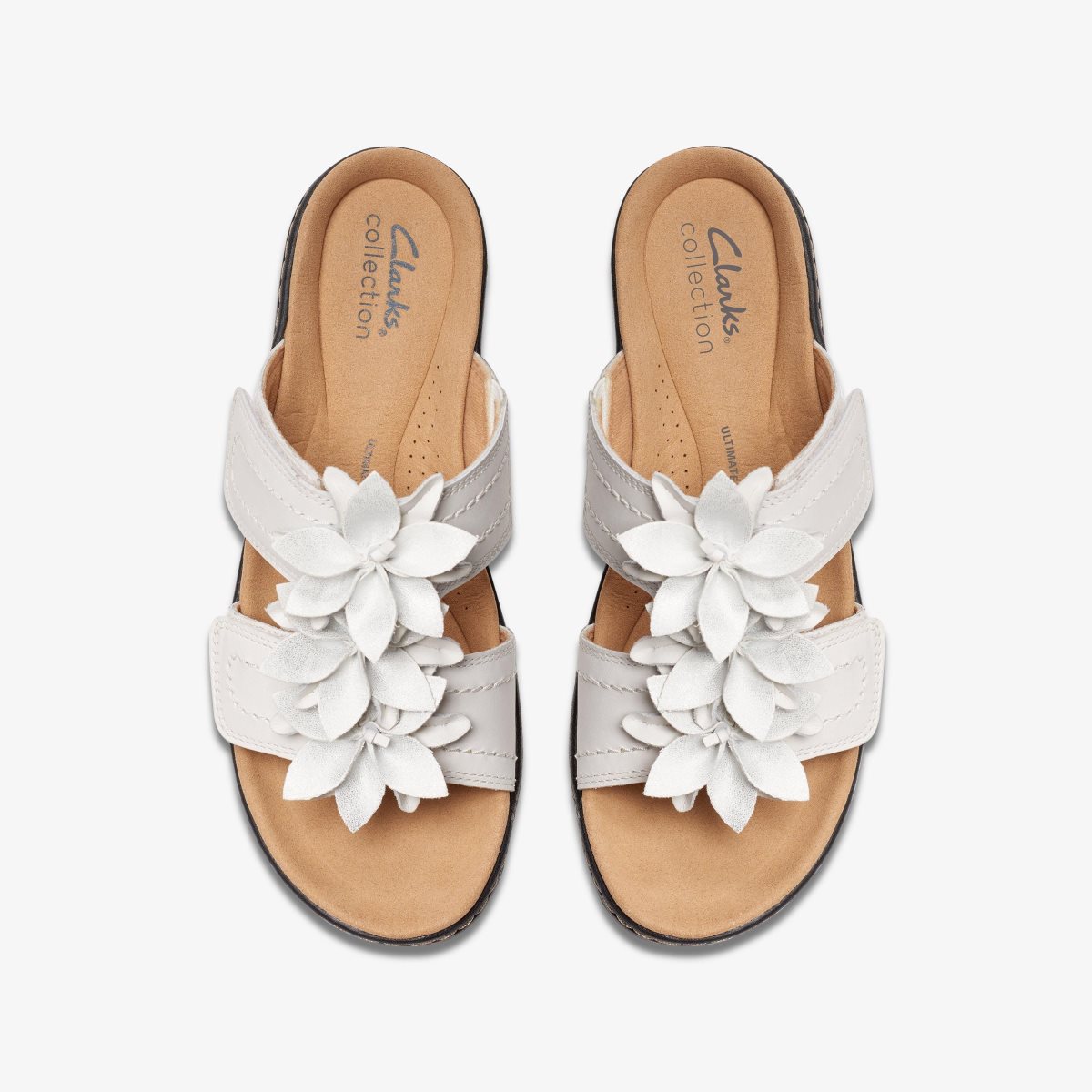 Clarks Merliah Raelyn White Leather Kadın Sandalet Beyaz | 85630PTLW