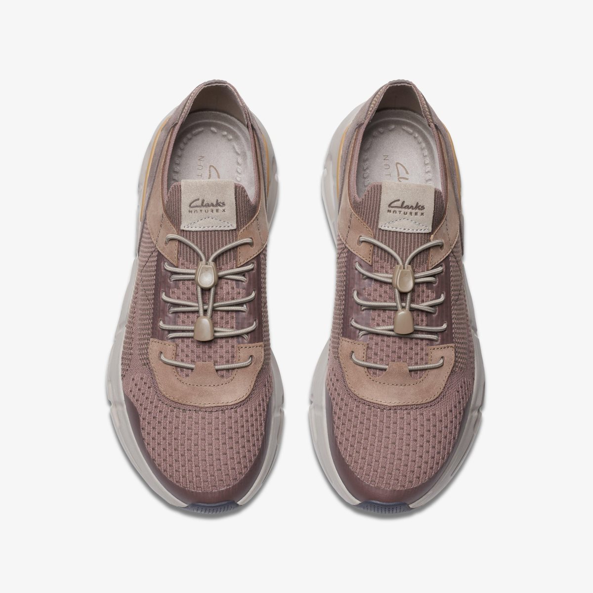 Clarks NXE Knit Pebble Combination Erkek Spor Ayakkabı Pebble | 21087CBLG