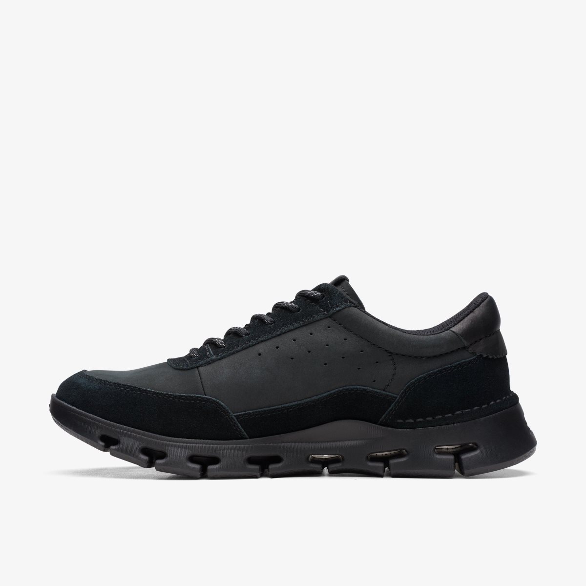 Clarks Nature X One Black/Black Erkek Spor Ayakkabı Siyah Siyah | 75236LADZ