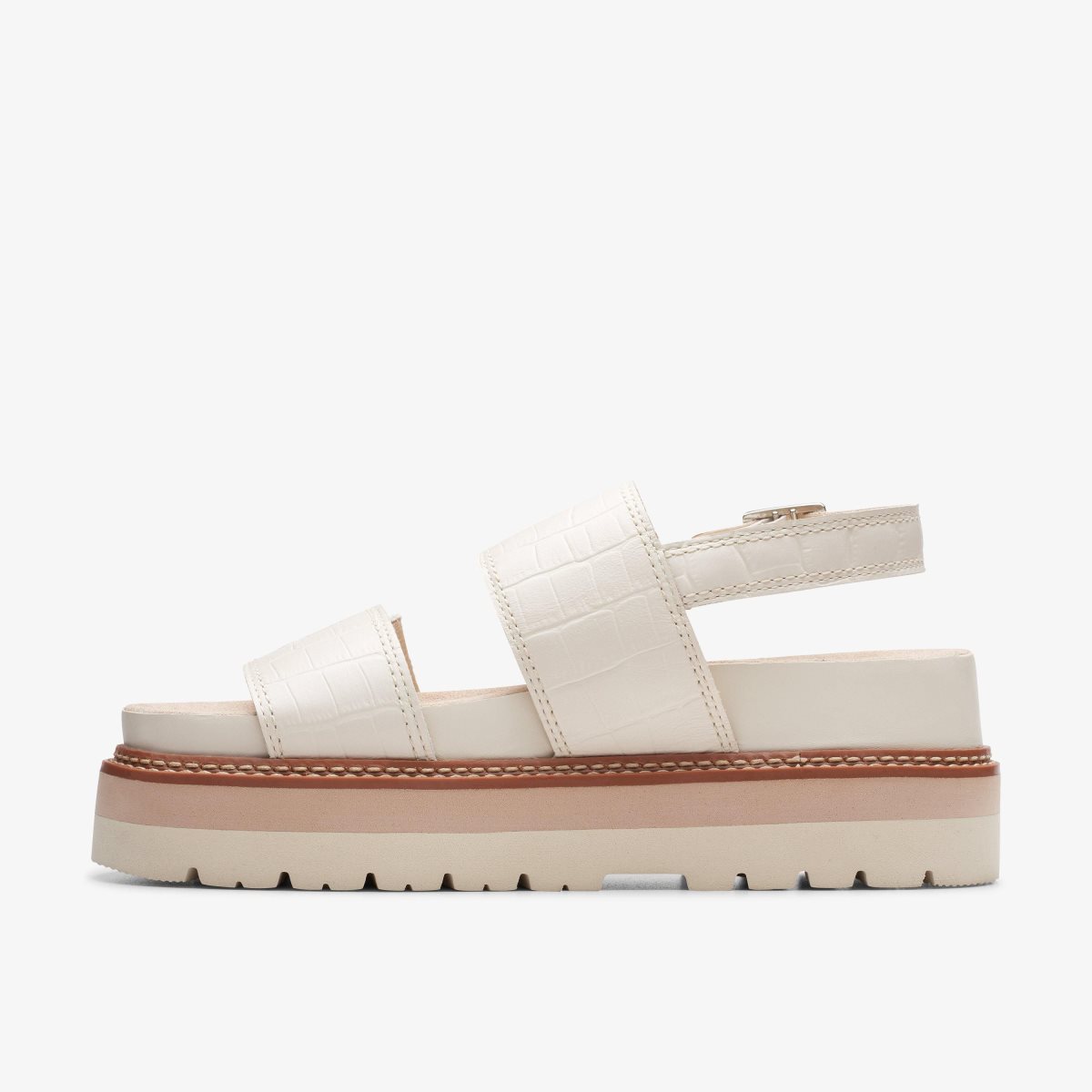 Clarks ORIANNA GLIDE Cream Interest Kadın Platform Ayakkabı Krema | 90421EZKO