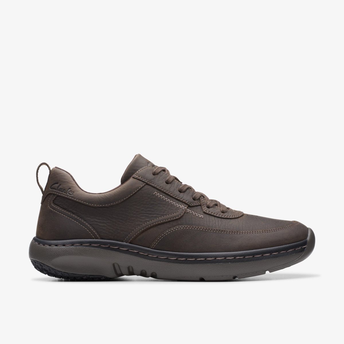 Clarks Pro Lace Dark Brown Tumbled Erkek Spor Ayakkabı Koyu Kahverengi | 54983CEVO