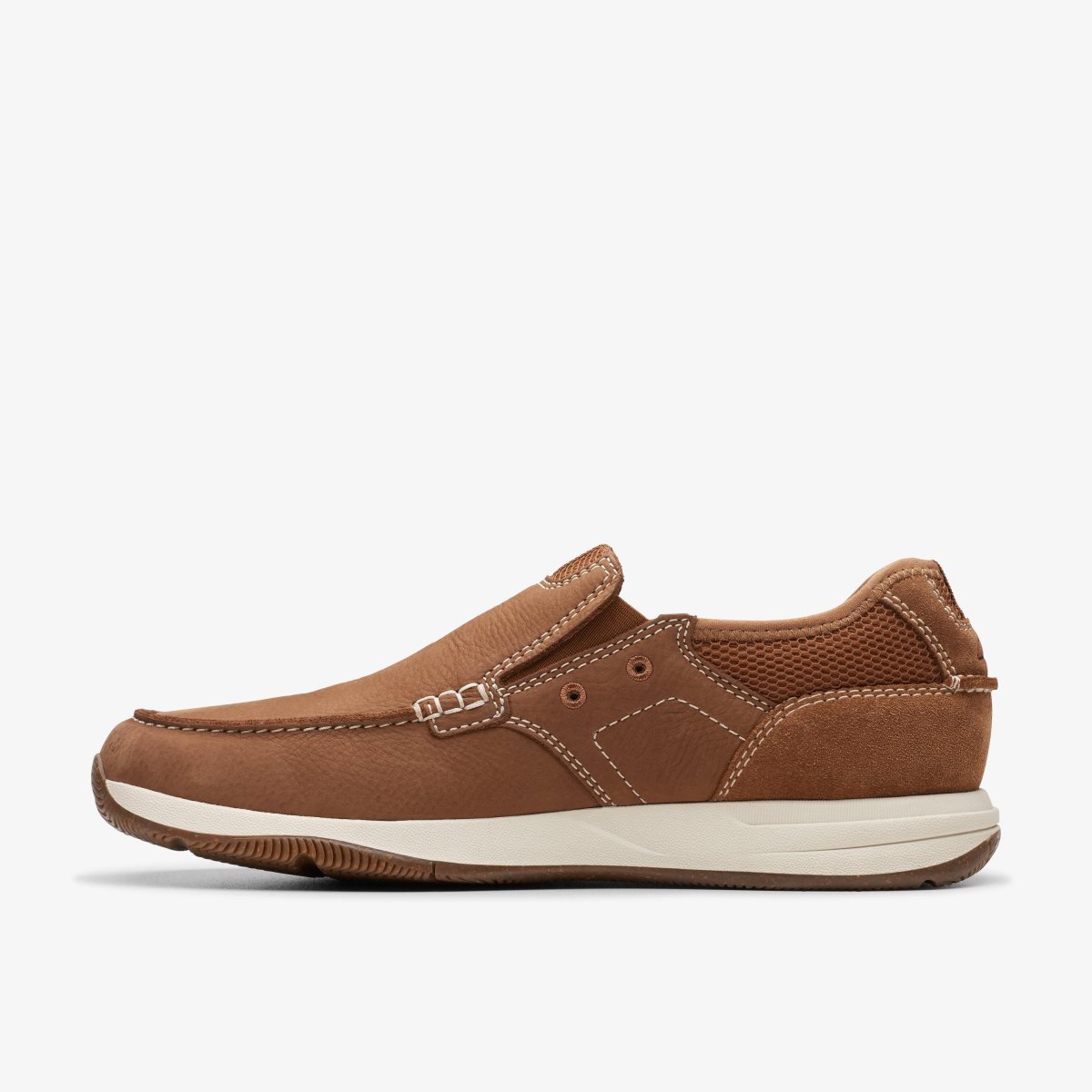 Clarks Sailview Step Light Tan Nubuck Erkek Slip On & Loafer Açık Kahverengi | 70648MOUT