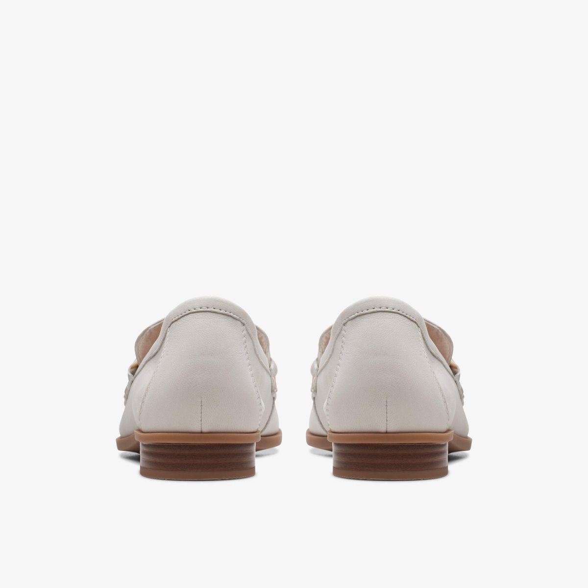 Clarks Sarafyna Iris White Leather Kadın Makosen Ayakkabı Beyaz | 52187TORB