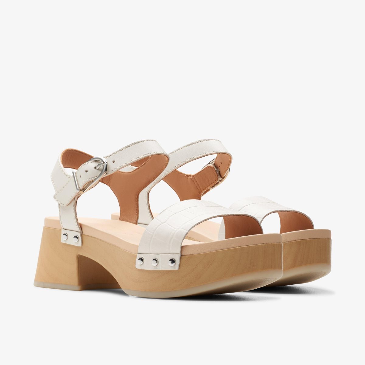 Clarks Sivanne Bay Ivory Interest Kadın Sandalet Beyaz | 87491FGTL