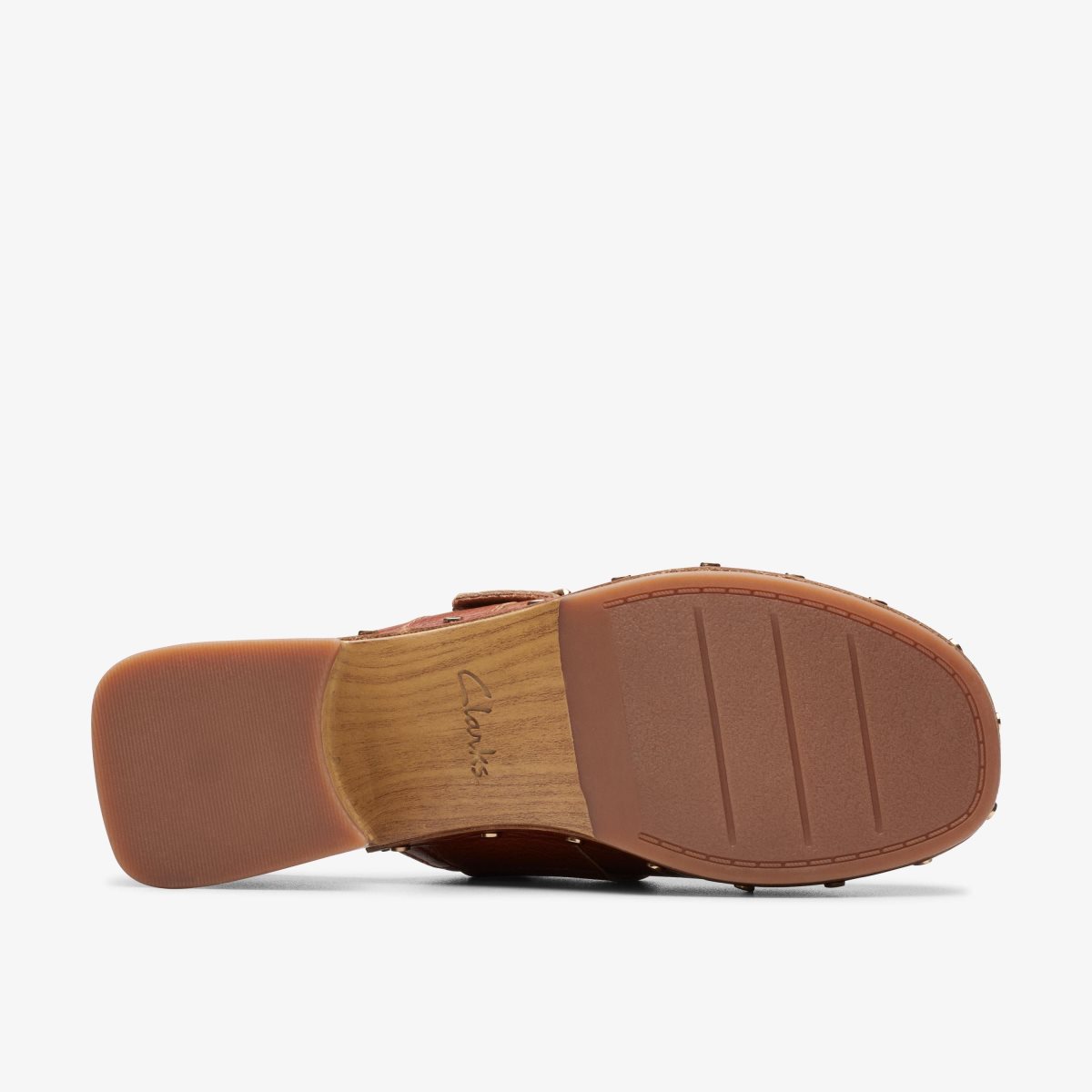 Clarks Sivanne Sun Tan Leather Kadın Clog Terlik Kahverengi | 76281QDAO