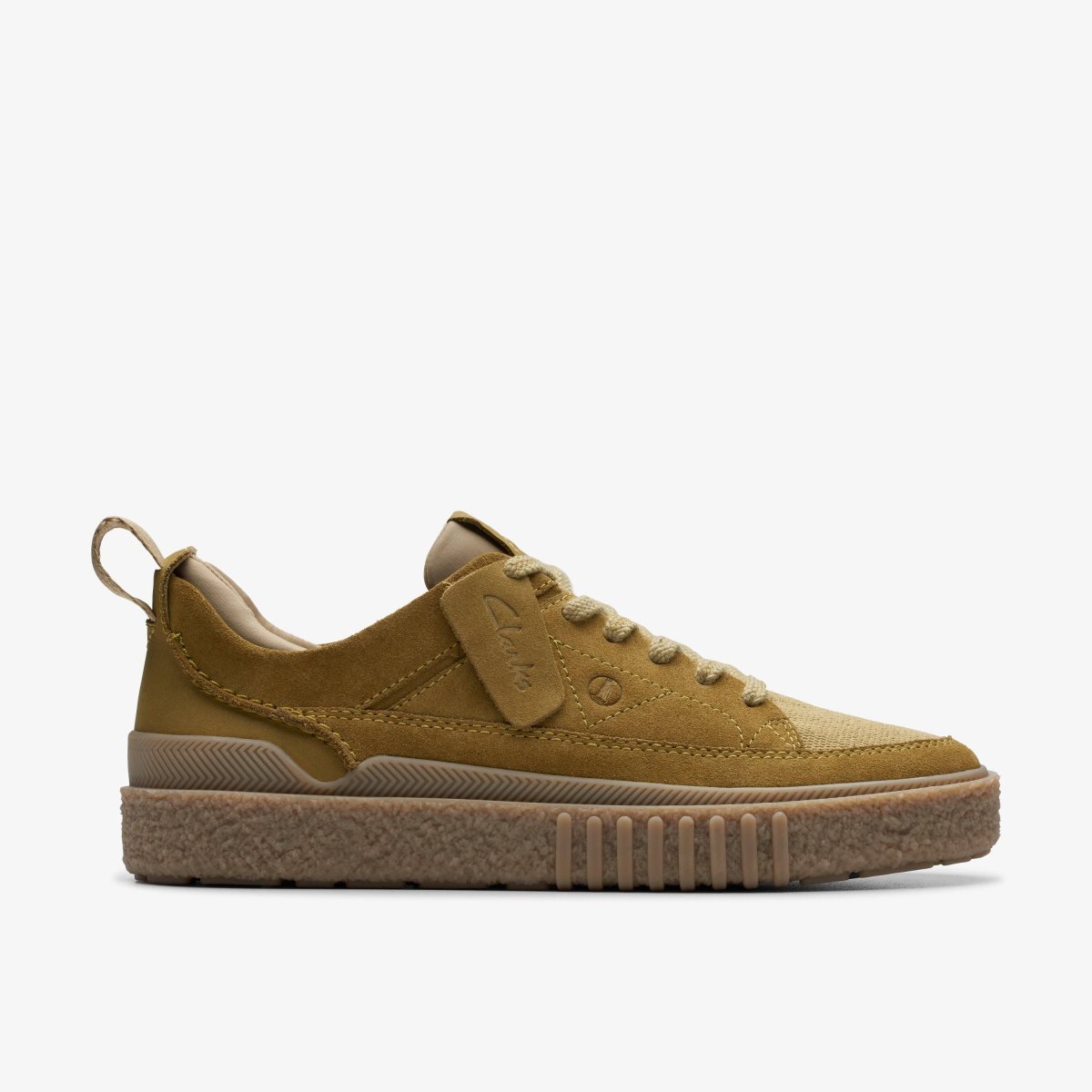 Clarks Somerset Lace Light Olive Suede Erkek Spor Ayakkabı Açık Zeytin Yeşili | 34276QNEB